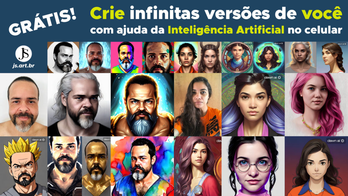 Crie infinitas versões de você com ajuda da Inteligência Artificial gratuitamente e no celular!